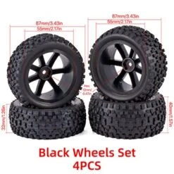 88/75mm Off Road Buggy Tires Wheel 12mm Hex Hubs For Wltoys 144001 1/14 1/16 1/10 Axial Scx10 Traxxas Trx-4 Tamiya RC Racing Car -Remote Control Car Shop S014ec578f15c4414bd5a28f5c3b6ca85J