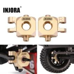 INJORA 11g Brass Steering Blocks Knuckle For 1/18 RC Crawler TRX4M Upgrade Parts (4M-04)