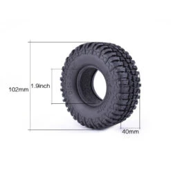 4PCS 1.9 Inch RC Car Wheels Tires Rubber Rocks Crawler Tyre For 1/10 Traxxas Redcat Axial SCX10 RC4WD D90 TF2 Tamiya -Remote Control Car Shop S022d5b3532b44615abbeb53b65bd324dO