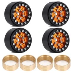 INJORA 4PCS 1.0" CNC Metal Beadlock Wheel Rim For 1/24 RC Crawler Car Axial SCX24 Enduro24 AX24 (W1022) -Remote Control Car Shop S0399a1f91f694203b6e953f9ed926323n