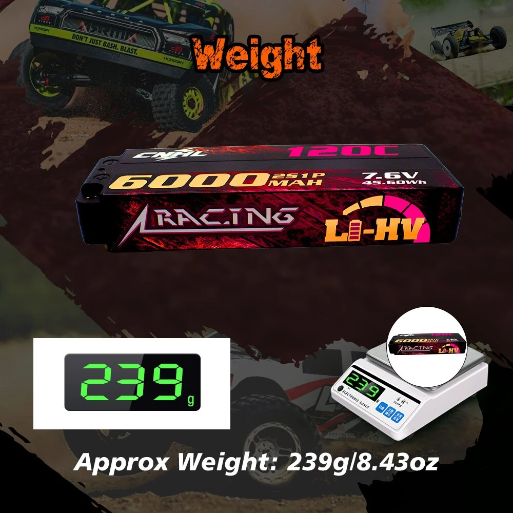 CNHL Lipo 2S 7.6V Battery 6000mAh 120C HV Hard Case With EC5 Plug For RC Car Boat Drone Airplane Truck Tank Vehicle Truggy 6 CNHL Lipo 2S 7.6V Battery 6000mAh 120C HV Hard Case With EC5 Plug For RC Car Boat Drone Airplane Truck Tank Vehicle Truggy - Image 6