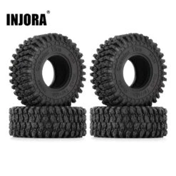 INJORA 57*22mm Super Soft Sticky 1.0 Wheel Tires For 1/18 1/24 RC Crawler Car TRX4M Axial SCX24 AX24 Upgrade (T1016)
