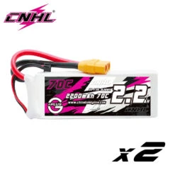 2pcs CNHL 2S 7.4V Lipo Battery 2200mAh 30C 40C 70C With T Deans XT60 Plug For FPV Quadcopter Drone Airplane Helicopter Car Hobby -Remote Control Car Shop S0b906512d81146b89c3e385b591ed7d1E