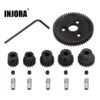 INJORA 54T 0.8 32P Metal Steel 3956 Spur Gear With 13T/15T/17T/19T/21T Pinion For RC Car Slash Summit E-REVO VXL Rally