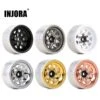 INJORA 4PCS 1.0'' Beadlock Wheel Rim For 1/18 1/24 RC Crawler Car Axial SCX24 AX24 TRX4M Upgrade (W1003)