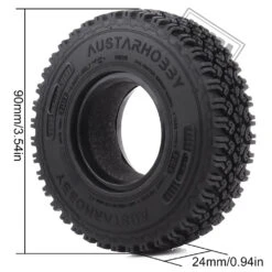 INJORA 4Pcs 1.55 Soft Rubber Terrain Wheel Tires For RC Crawler Car MST JIMNY AX90069 Tamiya CC01 LC70 1/18 Aixal UTB18 Capra -Remote Control Car Shop S12a18f3b80d84219a0ef628f57b5d4491