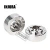 INJORA 2PCS/4PCS Brass Brake Disc Weights Silver Anodized For 1.9 2.2inch Wheel TRX4 TRX6 Axial SCX10 90046 AXI03007