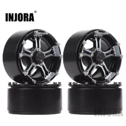 INJORA 4PCS 146g/pcs Heavy RC Rock Crawler Metal 1.9" BEADLOCK Wheel Rim For 1/10 Axial SCX10 90046 90047 D90 -Remote Control Car Shop S138aa42605db456ba848c5195129f39eE