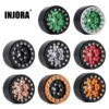 INJORA 4PCS 1.0" CNC Metal Beadlock Wheel Rim For 1/24 RC Crawler Car Axial SCX24 Enduro24 AX24 (W1022)