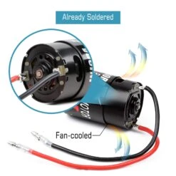 INJORA 550 Brushed Motor Waterproof 12T 21T 29T 35T 55T For 1:10 RC Crawler Axial SCX10 AXI03007 JL 90046 Slash TRX4 TRX6 -Remote Control Car Shop S1710875848aa4e0a99d447bc82613e808