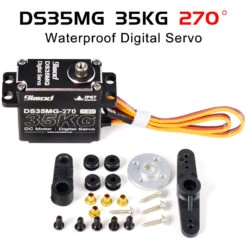9imod DS35MG 35kg Waterproof Servo 180°/270° Full Aluminum Case Stainless Steel Gear High Torque For 1/6 1/8 1/10 1/12 RC Car -Remote Control Car Shop S194ec2a9f99d44ed8c2747d5df12e7b0a