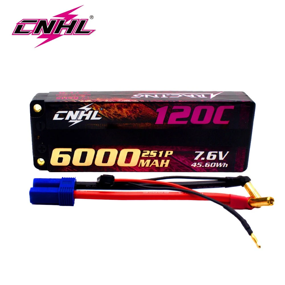 CNHL Lipo 2S 7.6V Battery 6000mAh 120C HV Hard Case With EC5 Plug For RC Car Boat Drone Airplane Truck Tank Vehicle Truggy 1 CNHL Lipo 2S 7.6V Battery 6000mAh 120C HV Hard Case With EC5 Plug For RC Car Boat Drone Airplane Truck Tank Vehicle Truggy