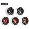 INJORA 4PCS CNC Aluminum 1.9" Beadlock Wheel Rim Hub For 1/10 RC Crawler Car Axial SCX10 90046 TRX4 Redcat Gen8