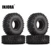 INJORA 4PCS 120MM 1.9" Rubber Rock Tyres Wheel Tires For 1:10 RC Crawler Car Axial SCX10 90046 AXI03007 TRX4 Redcat Gen8