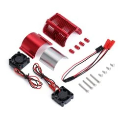INJORA 1PCS Metal Dual Fan 41-43mm Motor Radiator Heat Sink For 1/8 RC Car Monster Truck SUMMIT E-REVO -Remote Control Car Shop S225735f7e9ad4853a31cb3bff22b7475r
