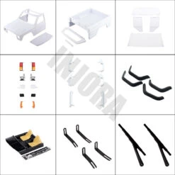 INJORA 313mm Wheelbase Pickup Truck Cherokee Body Shell Kit For 1/10 RC Crawler Car Axial SCX10 & SCX10 II 90046 18 INJORA 313mm Wheelbase Pickup Truck Cherokee Body Shell Kit For 1/10 RC Crawler Car Axial SCX10 & SCX10 II 90046 -Remote Control Car Shop S23d6b733c37a46ceb1d802e440298ad5w