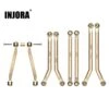 INJORA 37g Heavy Brass High Clearance Chassis 4 Links Set For 1/24 RC Crawler Car Axial SCX24 C10 JEEP JLU Ford Bronco