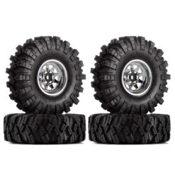 INJORA 1.0 Beadlock Wheel Mud Tires Set Deep Dish Negative Offset 3.78mm For RC Crawler Car Axial SCX24 Enduro24 (W1004-T1007) -Remote Control Car Shop S26d1bb68e0f24d6f974ae30bbfba13beH