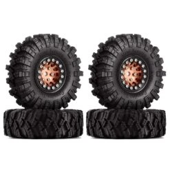INJORA 1.0 Beadlock Wheel Rims Mud Terrain Tires Set For 1/24 RC Crawler Car Axial SCX24 FMS FCX24 Enduro24 AX24 (W1049-T1007) -Remote Control Car Shop S279d3afb1ca64f75a0620086e588ce5ca