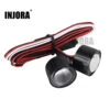 INJORA 22mm Headlight LED Light With Controller Board For 1/10 RC Crawler Axial SCX10 90046 Jeep Wrangler Body Shell