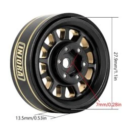 INJORA 1.0 Plus Brass Beadlock Wheel Rims For 1/24 1/18 RC Crawler SCX24 TRX4M FCX24 (W1101 W1103) -Remote Control Car Shop S2a4775522d07431bbb2aa1cea20c4b54N
