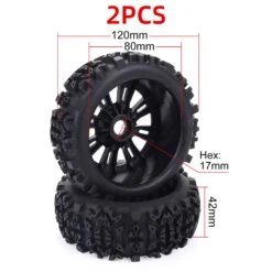 ZD Racing 1/8 Scale RC Buggy Vehicle Wheels And Tires Sets 17mm Hex For Redcat Team Losi VRX HPI Kyosho HSP Carson Parts 120mm -Remote Control Car Shop S2d72b34bf298499ab3c317ebea7c6effY