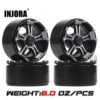 INJORA 4PCS 146g/pcs Heavy RC Rock Crawler Metal 1.9" BEADLOCK Wheel Rim For 1/10 Axial SCX10 90046 90047 D90