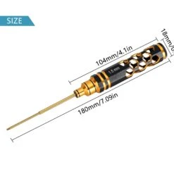 INJORA 4PCS HSS 1.5/2.0/2.5/3mm Hexagon Screwdriver Repair Tool Kit For RC Model Car Boat Helicopter -Remote Control Car Shop S2ee36235dd99409f80e66e075c926589L