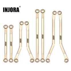 INJORA 42g Brass High Clearance Chassis Links Set For 1/18 RC Crawler TRX4M Upgrade Parts (4M-40)