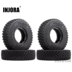 INJORA 4Pcs 1.55 Soft Rubber Terrain Wheel Tires For RC Crawler Car MST JIMNY AX90069 Tamiya CC01 LC70 1/18 Aixal UTB18 Capra -Remote Control Car Shop S3172071b79f9490caa79a117c62fbb33K