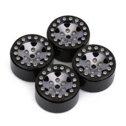 INJORA 4PCS CNC Aluminum 1.0" Beadlock Wheel Rim For 1/24 RC Crawler Car Axial SCX24 FCX24 Enduro24 AX24 (W1026) -Remote Control Car Shop S32385ec7768b400893c0d0ef77d89c51J