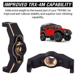 Brass Blocks C-hubs Caster Counterweight For Traxxas TRX-4M 1/18 Upgrades Parts RC Crawler Accessories Bronco Defender 2PCS 8g -Remote Control Car Shop S32db808ecdc643ae83860961e8d88925f