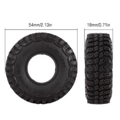 INJORA 1.0" Aluminum Beadlock Wheels & Soft Rubber Tires Set For 1/24 RC Crawler Car Axial SCX24 Gladiator AX24 (W1022-T1002) -Remote Control Car Shop S390b2509c26b445698f64dd897624c087