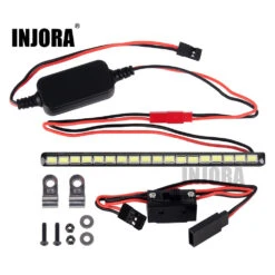 INJORA 125MM Metal 18LED Super Bright Lights Bar With Switch For 1/10 RC Crawler Car TRX4