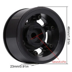 INJORA 4Pcs Plastic 1.55" Beadlock Wheel Rim White/ Black For 1/10 RC Crawler Car Axial 90069 D90 TF2 Tamiya CC01 LC70 MST JIMNY -Remote Control Car Shop S3c96f4e1299a4ee28c7699600341c4d5b