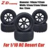 ZD Racing RC Desert Wheels And Tires 1/10 Scale 12mm Hex For Corally Kyosho Ultima Hobao ABSIMA HPI HIMOTO DREKKER RC Car Wheel