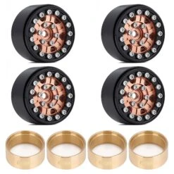 INJORA 4PCS 1.0" CNC Metal Beadlock Wheel Rim For 1/24 RC Crawler Car Axial SCX24 Enduro24 AX24 (W1022) -Remote Control Car Shop S402e003df0dd4d2892b012bd917ffdb82