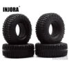 4PCS 100MM 1.9" Rubber Tyre / Wheel Tires For 1:10 RC Rock Crawler Axial SCX10 90046 90047 AXI03007 Tamiya CC01 D90 D110 TF2