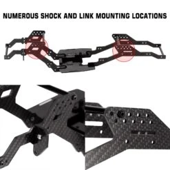 INJORA 313/324mm Wheelbase LCG Carbon Fiber Chassis Kit Frame Girder For 1/10 RC Crawler TRX4 Upgrade Parts -Remote Control Car Shop S41751816933c4a228d6791edbbd6a1daA