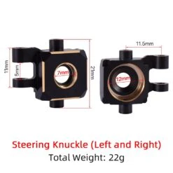 TRX4M Upgrades Brass Steering Link Knuckle Alex Diff Cover Caster Blocks For Traxxas TRX-4M 1/18 RC Crawler Defender -Remote Control Car Shop S45ce4bb06cb943a28b6513b1dd2f2457f