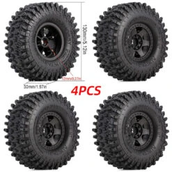 AUSTAR HOBBY 2.2in 1/10 RC Crawler Beadlock Wheels And Tires Rims Set Mud Tire For Axial SCX10 TRX4 TRX-6 Short Course Truck -Remote Control Car Shop S46099196321e41f89b7e17741b508515f