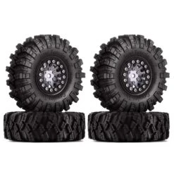 INJORA 1.0 Beadlock Wheel Rims Mud Terrain Tires Set For 1/24 RC Crawler Car Axial SCX24 FMS FCX24 Enduro24 AX24 (W1049-T1007) -Remote Control Car Shop S46d6586923d841f2bde50e7065c8efd51