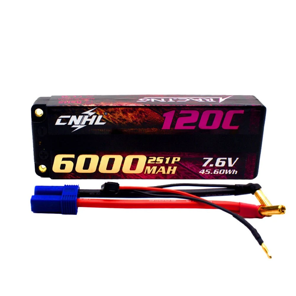 CNHL Lipo 2S 7.6V Battery 6000mAh 120C HV Hard Case With EC5 Plug For RC Car Boat Drone Airplane Truck Tank Vehicle Truggy 2 CNHL Lipo 2S 7.6V Battery 6000mAh 120C HV Hard Case With EC5 Plug For RC Car Boat Drone Airplane Truck Tank Vehicle Truggy - Image 2