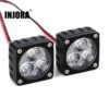 INJORA 5-13V 28*28mm Superbright A-pillar Light Square Lamp For 1/6 1/8 RC Crawler Car Axial SCX6 Wraith Trail Honcho 4WD RTR