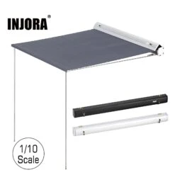 INJORA 1/10 Scale Camping Tent Awning Shade Canopy Decoration For 1:10 RC Crawler Car TRX4 Axial SCX10 90046