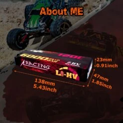 CNHL 2S 3S 4S 7.6V 11.4V 15.2V Lipo Battery 6000mAh 120C HV Hard Case With EC5 Plug For RC Car Boat Airplane Truck Tank Vehicle -Remote Control Car Shop S501fdb5aa77e4a36b30626d3899875f0O