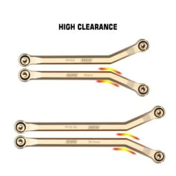 INJORA 37g Heavy Brass High Clearance Chassis 4 Links Set For 1/24 RC Crawler Car Axial SCX24 C10 JEEP JLU Ford Bronco -Remote Control Car Shop S518f8e7824294060b3690bbe7a9f0678n