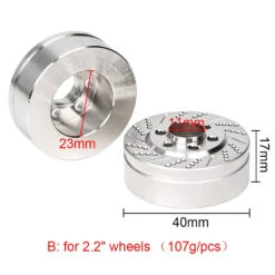 INJORA 2PCS/4PCS Brass Brake Disc Weights Silver Anodized For 1.9 2.2inch Wheel TRX4 TRX6 Axial SCX10 90046 AXI03007 -Remote Control Car Shop S528662a8f7494effbfef8e516d97a9b8M