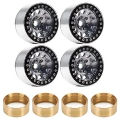 INJORA 4Pcs CNC Aluminum Alloy 1.9 Beadlock Wheel Rim For 1/10 RC Crawler Car Axial SCX10 90046 AXI03007 TRX4 VS4-10 Redcat Gen8 -Remote Control Car Shop S52d9579989554ffe809611bc5ae605ceI