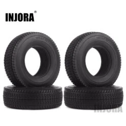 INJORA 4Pcs Rubber Tyres Wheel Tires With Sponge For 1:14 Tamiya Tractor RC Car Truck -Remote Control Car Shop S54d6b29e98f649269de800248e5ae591z